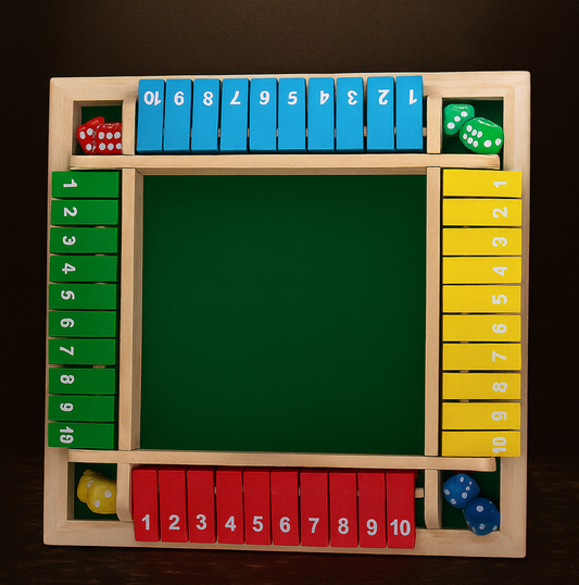 UV TOYS Deluxe Shut The Box Board Game