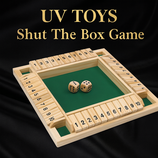 UV TOYS Deluxe Shut The Box Board Game