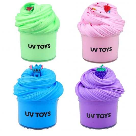 UV TOYS Butter Slime Smooth Fluffy DIY Slime Kit